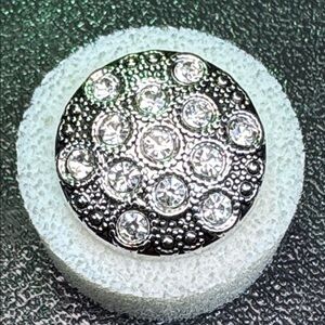 Ginger Snaps 20mm Silvertone Crystal Cluster